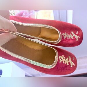 Beautiful red gold slip in shoes for sale
